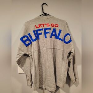 Gray 'Let's Go Buffalo' Sweatshirt